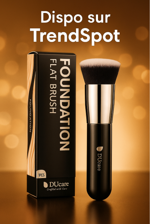 Pinceau fond de teint plat DUcare – Kabuki synthétique multi-usage